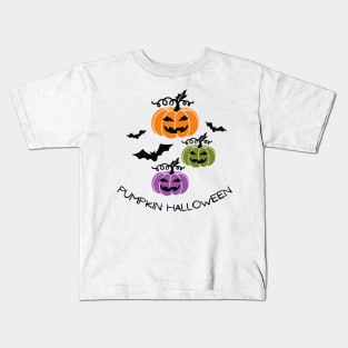 Pumpkin Halloween! Happy Fall Season Autumn Vibes Happy Halloween Thanksgiving and Fall Color Lovers Kids T-Shirt